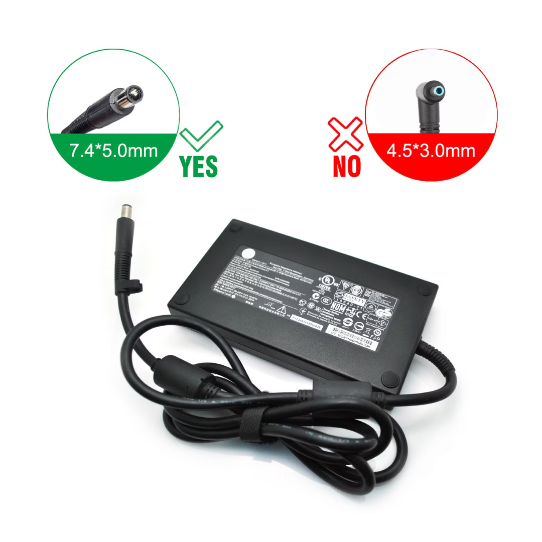 180w-big-pin2.jpg HP 19.5V 10.3A 200W BIG-PIN (7.4x5.0mm) OEM Original Adapter (OEM Brown Box Packed)