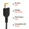 2_eea724bd-73cd-406e-a84c-44712c6001e4.webp Lenovo 20V 2.25A, 45W OEM Original Adapter - Yellow USB Tip (Brown Box Packed)