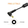 Lenovo 19.5V 6.15A, 120W OEM Original Adapter (5.5x2.5mm Pin) – Genuine Power Supply with 12-Month Warranty