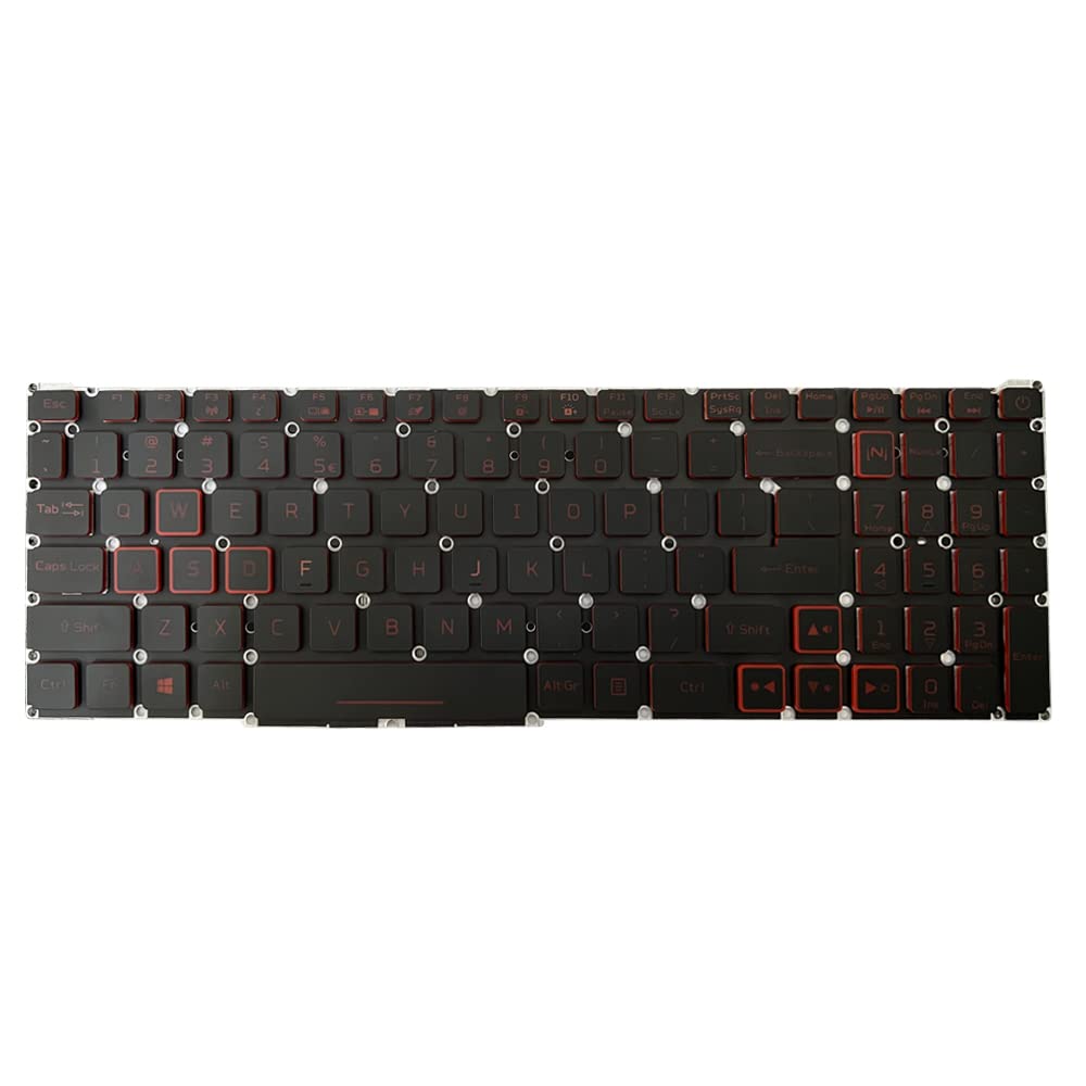 51XkRTCJmAL._SL1000_.jpg Replacement Keyboard for Acer Nitro 5 AN515-44 AN515-44-547D AN515-44-R623 AN515-44-R99Q Laptops - RED Backlight