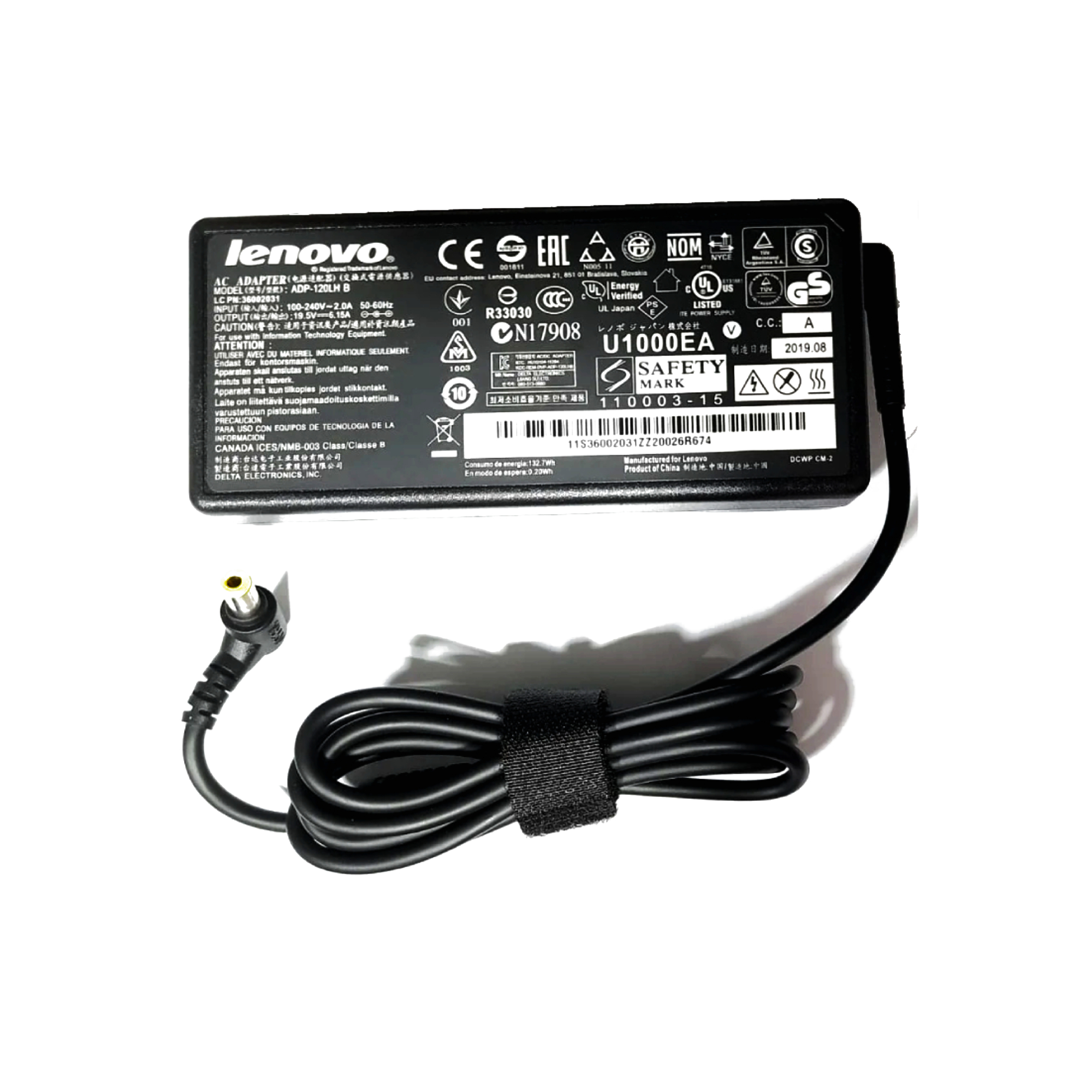 OEM Original 120W Adapter for Lenovo IdeaPad 20993FU, C320 All In One PC - Pin: 6.3mm x 3.0mm - 19.5V 6.15A – 100% Reliable Power Supply