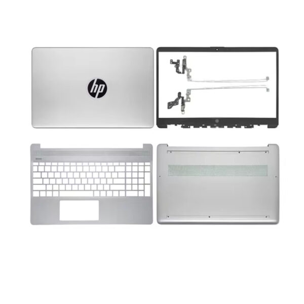 ABH+CD Panel - Silever - (Full Body + Hinges) for HP 15-BS Series Laptops – Premium Replacement, OEM Quality, Not Original