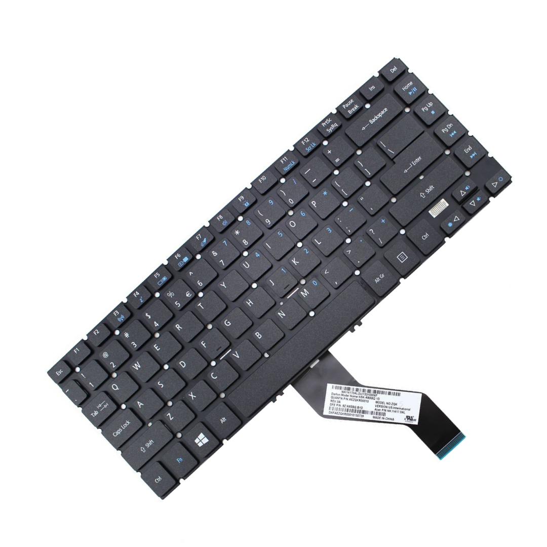Premium Replacement Keyboard for Acer TravelMate P446-M, P446-MG, P648-M, P648-MG – Non-Backlit