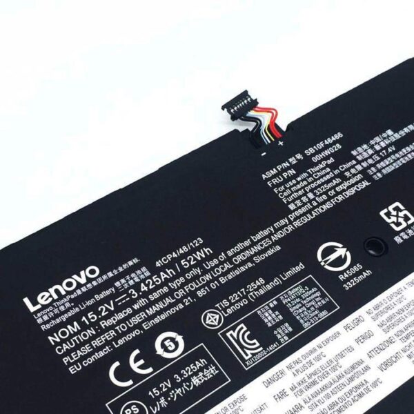 Lenovo 00HW028 Original OEM Battery for ThinkPad X1 Carbon 2016 Laptops