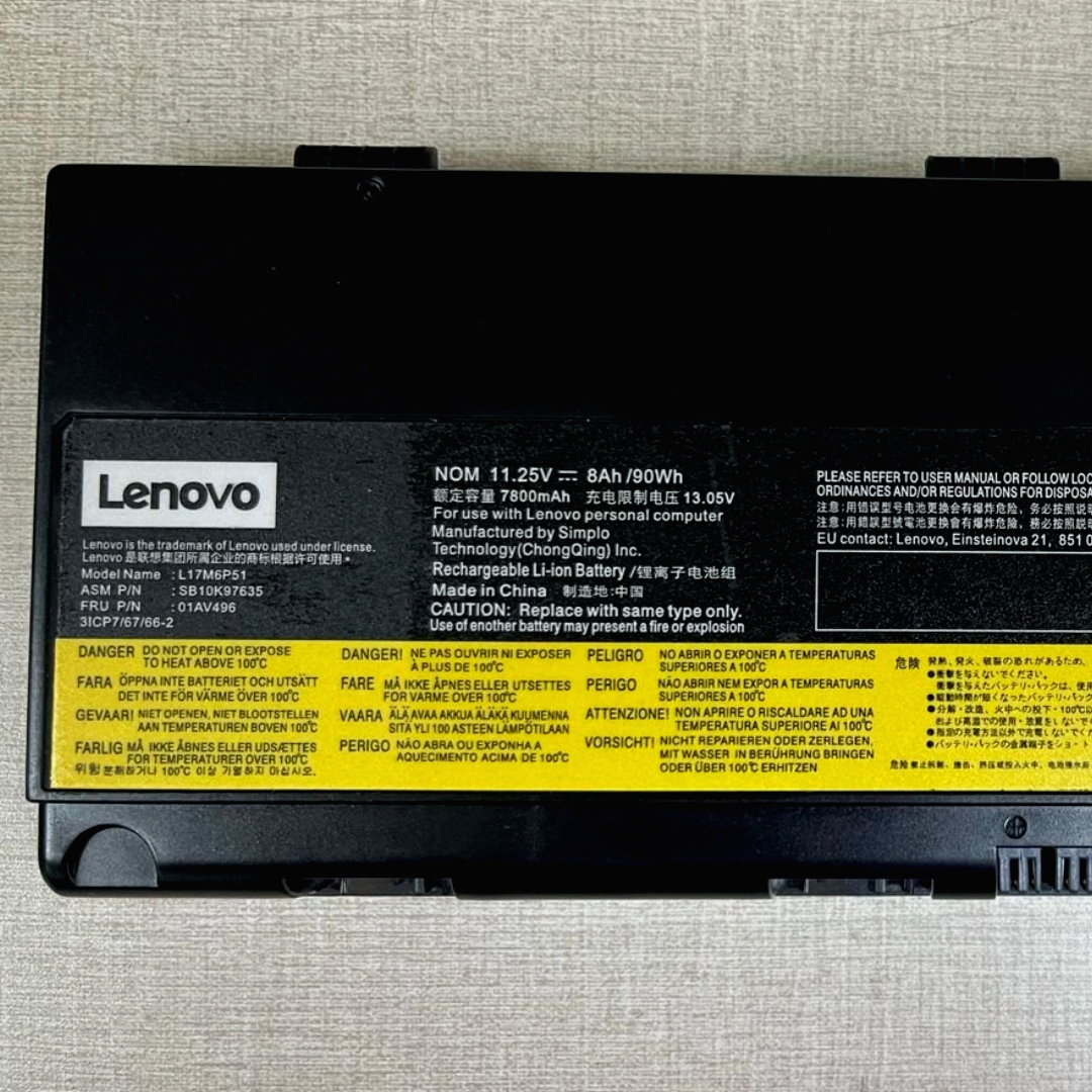 New-Project-63.jpg Lenovo L17M6P51 or L17L6P51 OEM Original Battery for ThinkPad P52 SB10H45077 ThinkPad P51 77++ Laptops - OEM Brown Box Packed