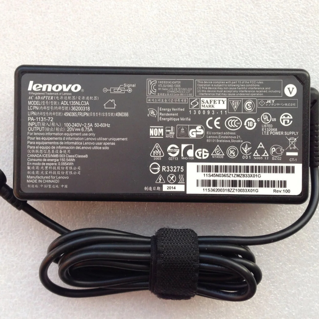 Lenovo 20V 6.75A 135W Original OEM Adapter - 7.9*5.5mm Big Pin