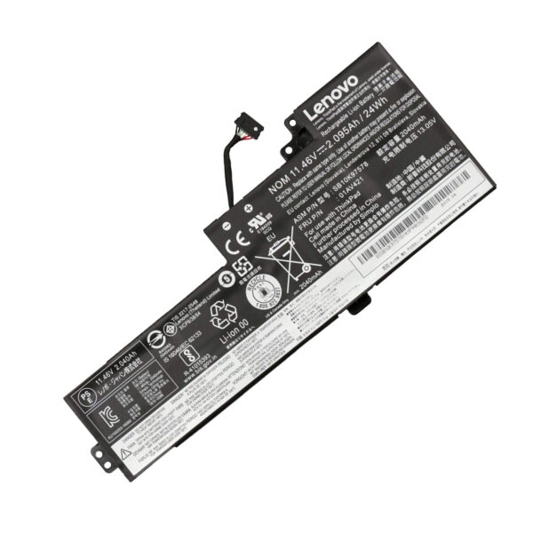 T480.jpg Lenovo 01AV419 01AV420 01AV421 01AV489 OEM Original Battery for Lenovo ThinkPad T470, T480– 24Wh, 3-Cell Li-ion, 6 Months Warranty