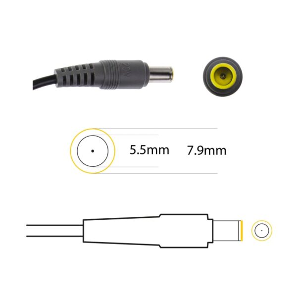 Lenovo 20V 4.5A 65W Laptop Adapter (Pin: 7.9 x 5.0mm) - OEM Original, Brown Box Packed