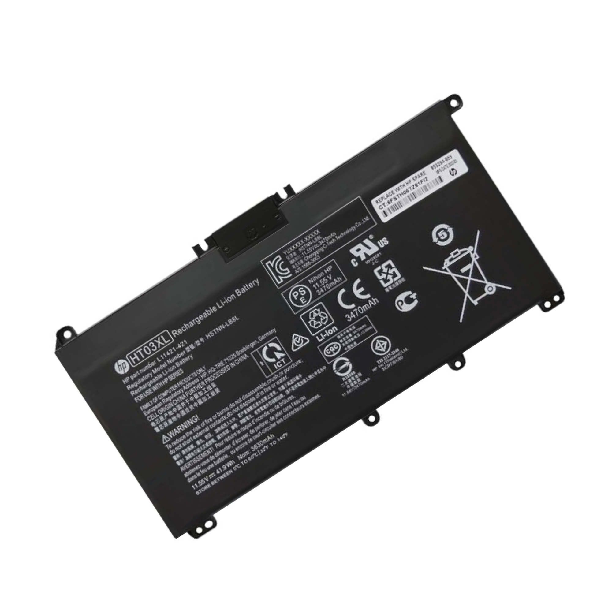 ht03xl-2.jpg OEM Original HT03XL Battery for HP Pavilion 14/15/17 - 11.4V, 41.04Wh - 100% Relible Power Solution