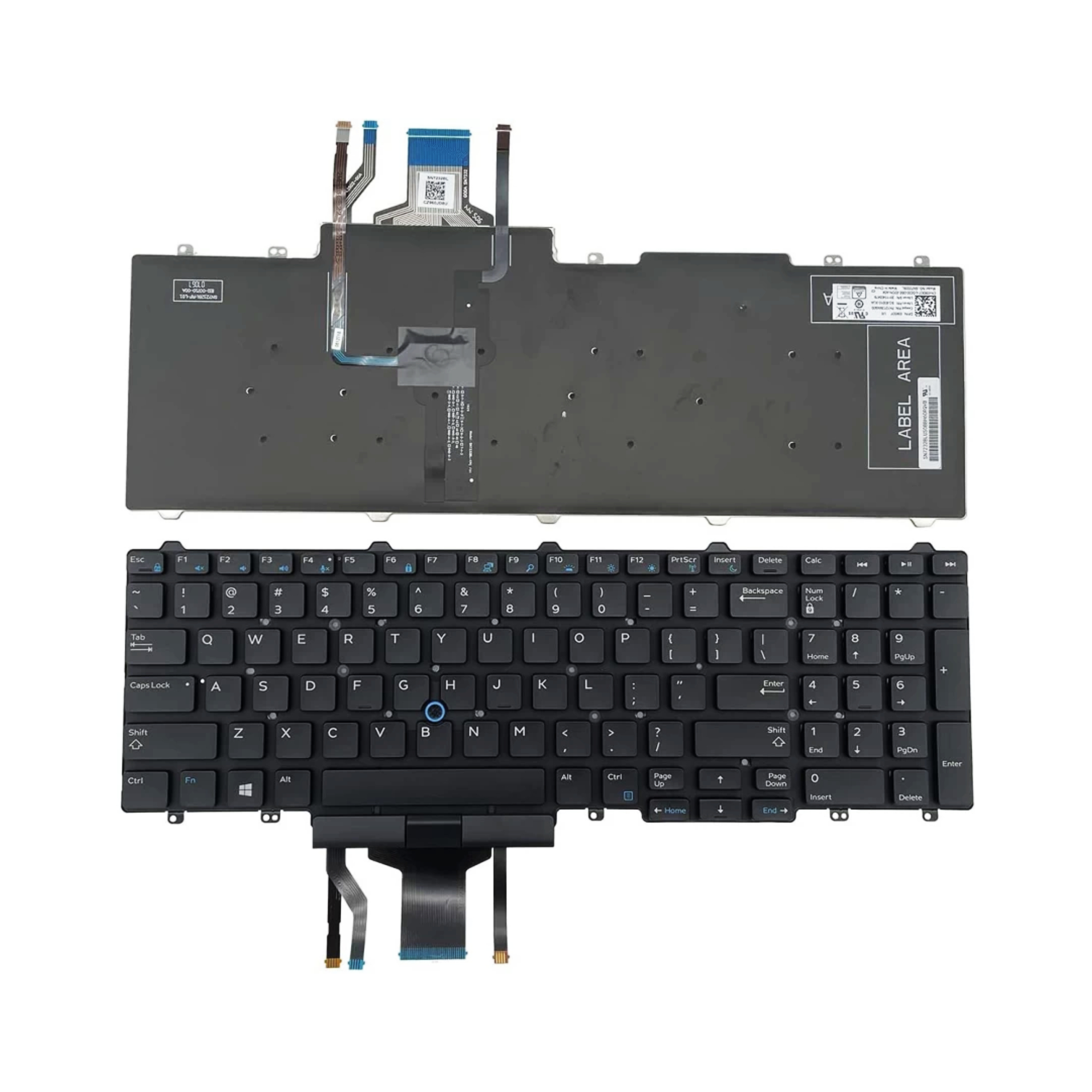 Replacement Keyboard for Dell Precision 7530, 7540, 7730, 7740 – with Backlit & Track - 100% Typing Solution
