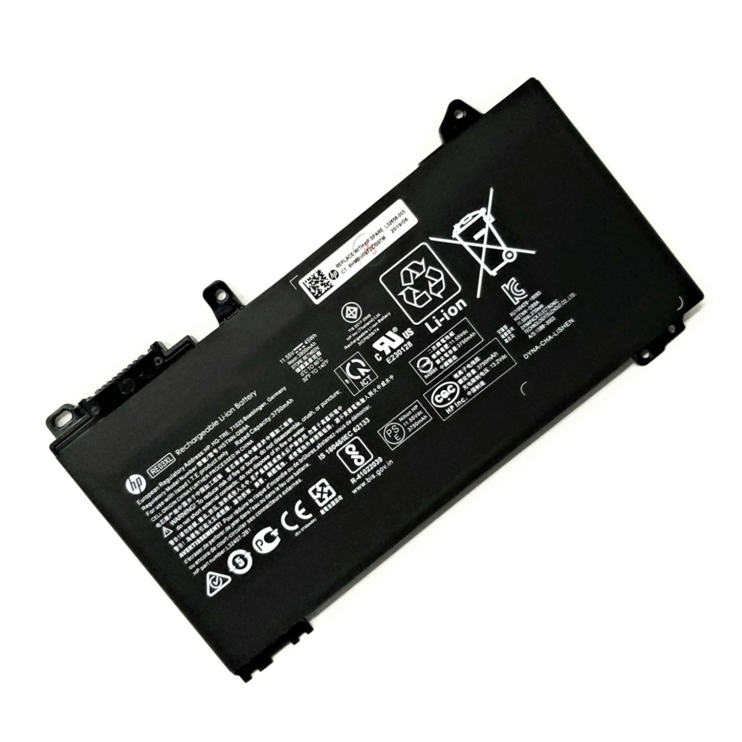re03xl.jpg HP RE03XL 11.55V 45Wh OEM Original Laptop Battery – High-Performance Power Solution for HP ProBook 430, 440, 445, 450, 455 G6 Series