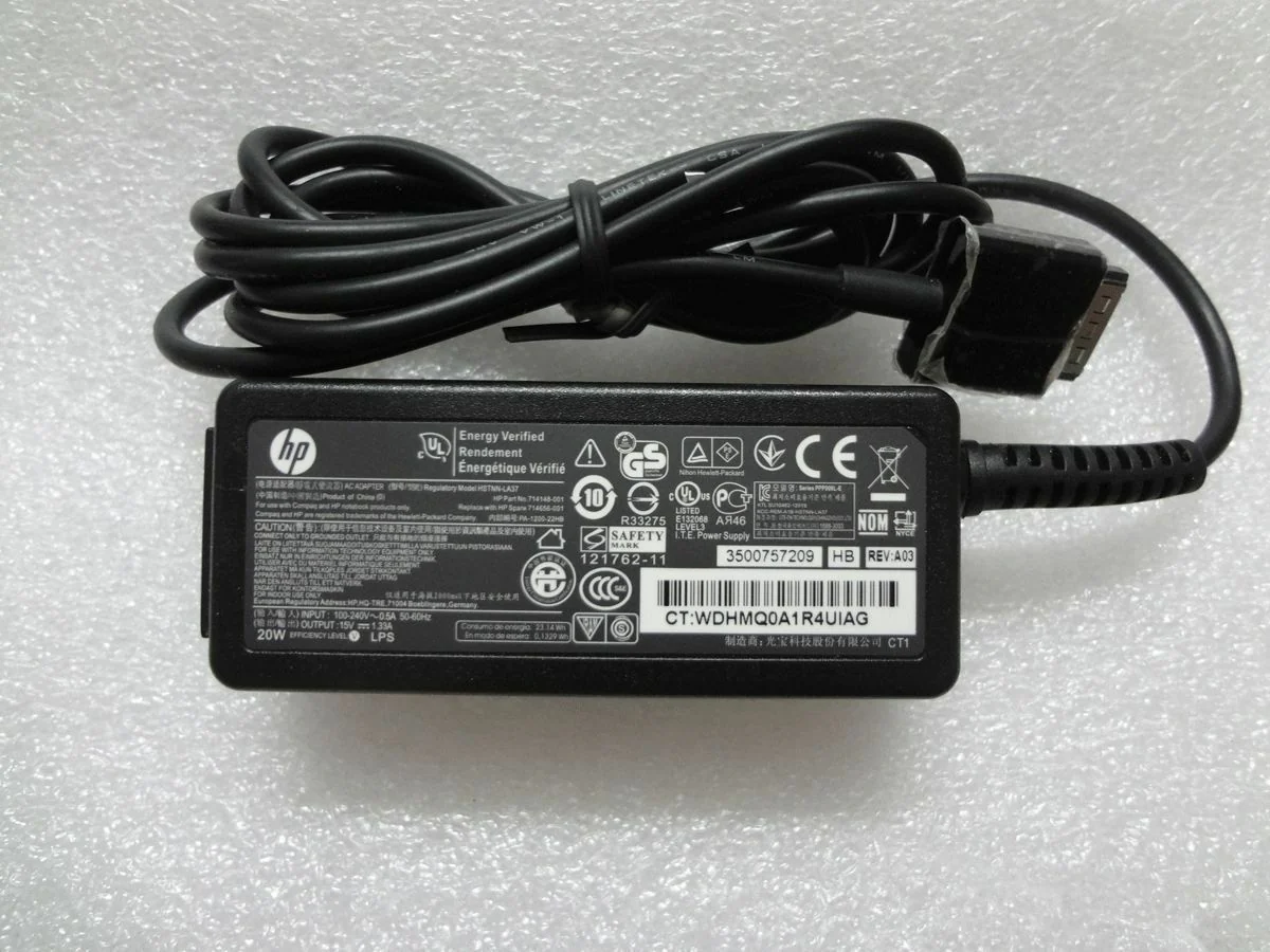 HP 15V 1.33A HSTNN-LA37 20W ENVY x2 11- G003TU TPN-P104 Adapter, Flat Pin (Original OEM Loose Unit)